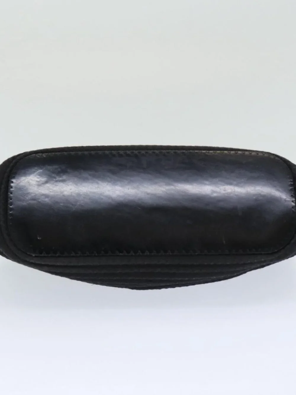 GUCCI Bamboo Hand Bag Nylon Black Auth am6667